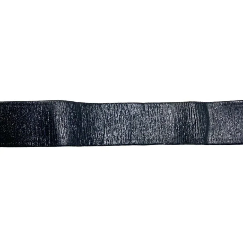 JP Jay-Pee Leather Casual Belt Black Mens Sz 36 Genuine Cowhide Leather NoBuckle